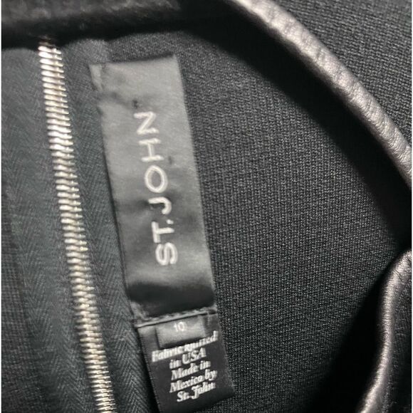 St. John Black Long Sleeve Dress - Picture 8 of 8